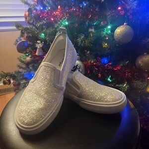 Cat & Jack Glittery Slip-On Sneakers